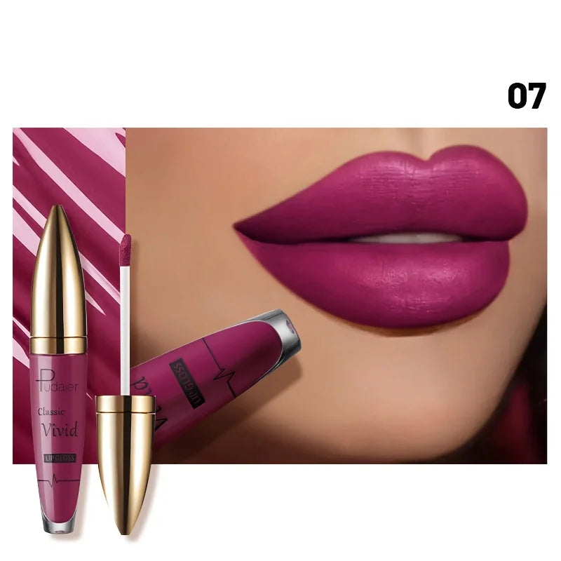 Velvet Matte Red Lipstick, Long Lasting Waterproof Moisturizing Formula, Non-Stick Lip Color for All Skin Tones