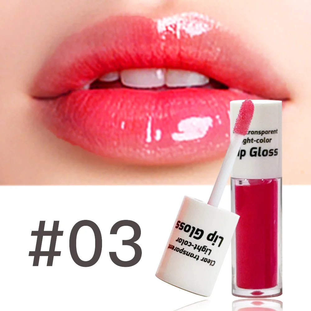 JUJU DREAM 4-Color Lip Gloss Set Water-Gloss Lip Glaze, Moisturizing, Waterproof, Non-Stick Cup, High Pigment & Long-Lasting