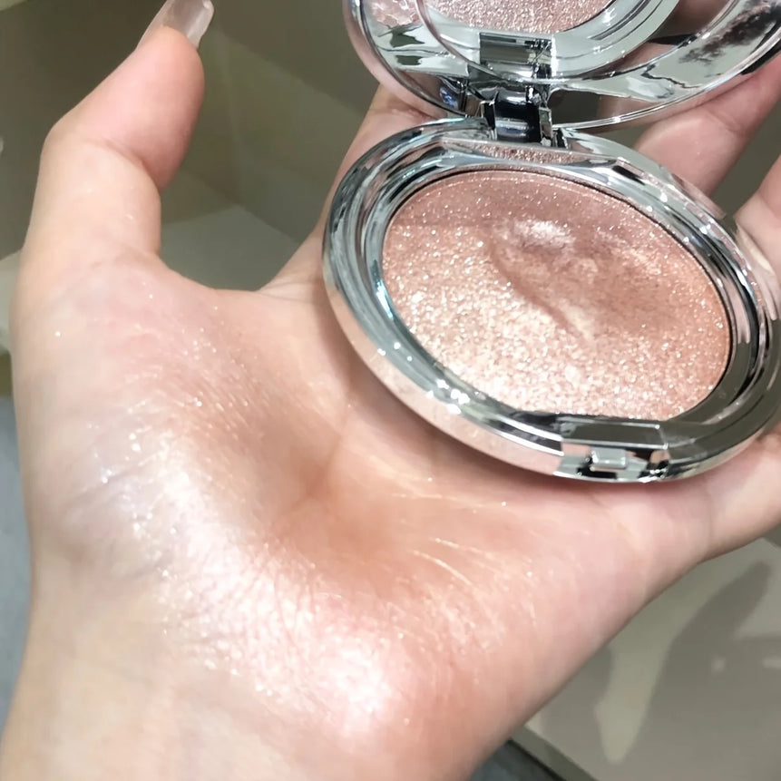 Monochrome Highlighter Cream, Facial Brightening, Diamond Sparkle, Shimmer, Pearlescent Mashed Potato Texture, Long-Lasting, Smudge-Proof, Radiant Glow, Contouring, Creating a 3D Effect, Natural Blush, Multifunctional Rouge C