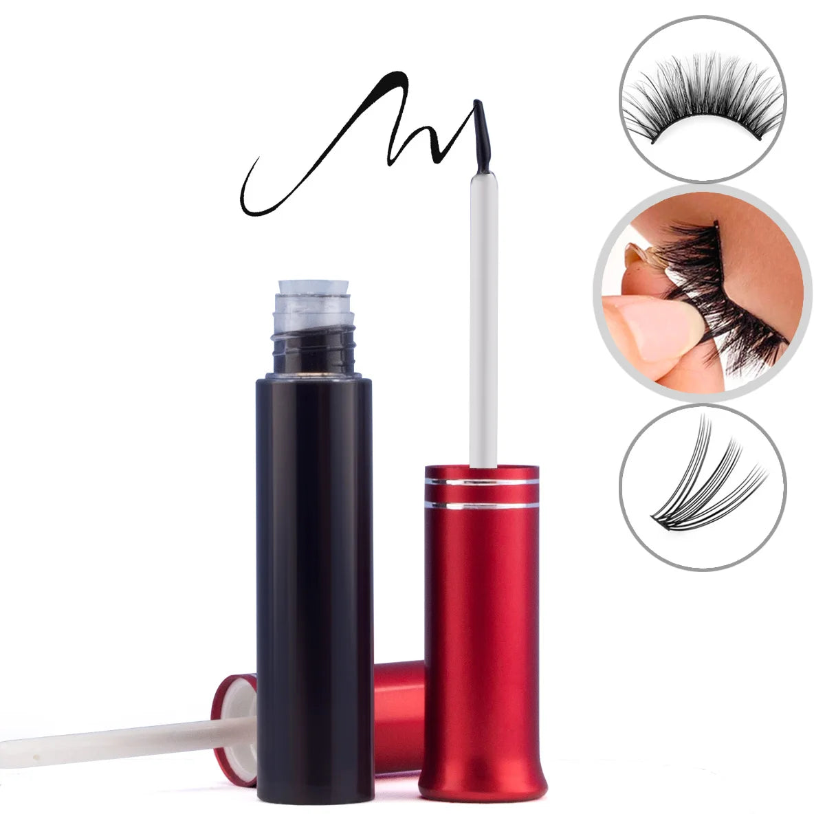 Disposable false eyelash glue lasting mild waterproof non-irritating cosmetic adhesive