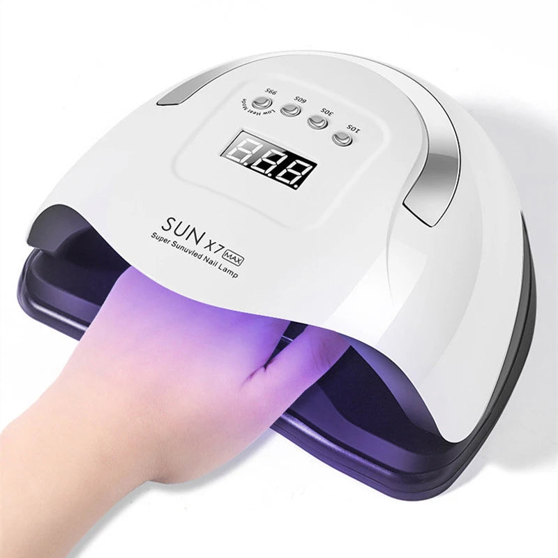 UV LED Nail Lamp,Gel Nail Dryer with Auto Sensor 57 LED Fast Curing Smart Polish Dryer for Gel Nails Professional Manicure Tool