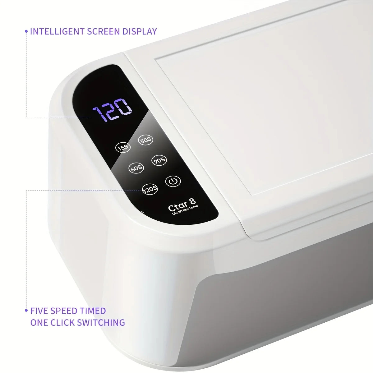 [US Plug]XEIJAYI 1pc LED Hand Pillow Light Therapy Lamp UV Glue Dryer, Fast Nail Dryer Nail Polish Curing UV Lamp With 5 Timers