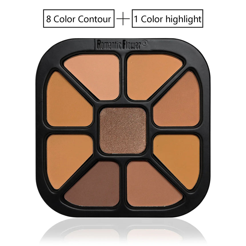 9 Colors Finishing Powder Palette Matte Natural Highlighting Fixing Waterproof Sweatproof Concealer Beauty Cosmetics For Women