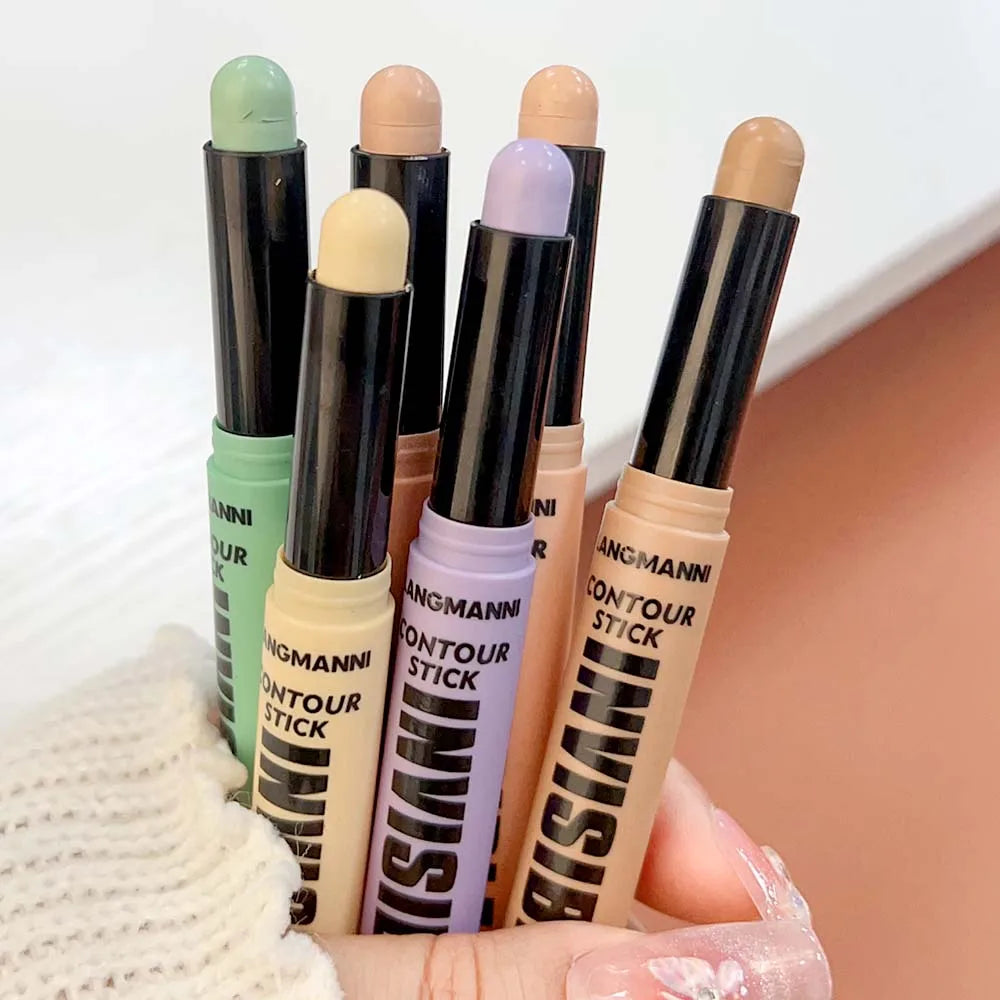 6 Colors Modify Skin Tone Concealer Contour Stick Full Cover Spot Blemish Acne Marks Concealer Waterproof Lasting Face Cosmetics