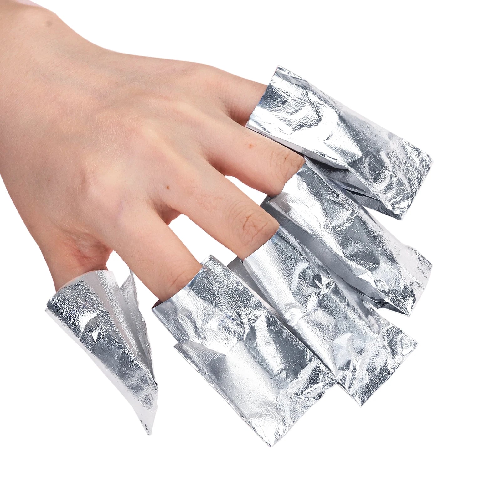 50/100Pcs Aluminium Foil Gel Nail Remover Wipes Polish Removal Soak Off Acrylic UV Gel Remover Wraps with Acetone Manicure Tools