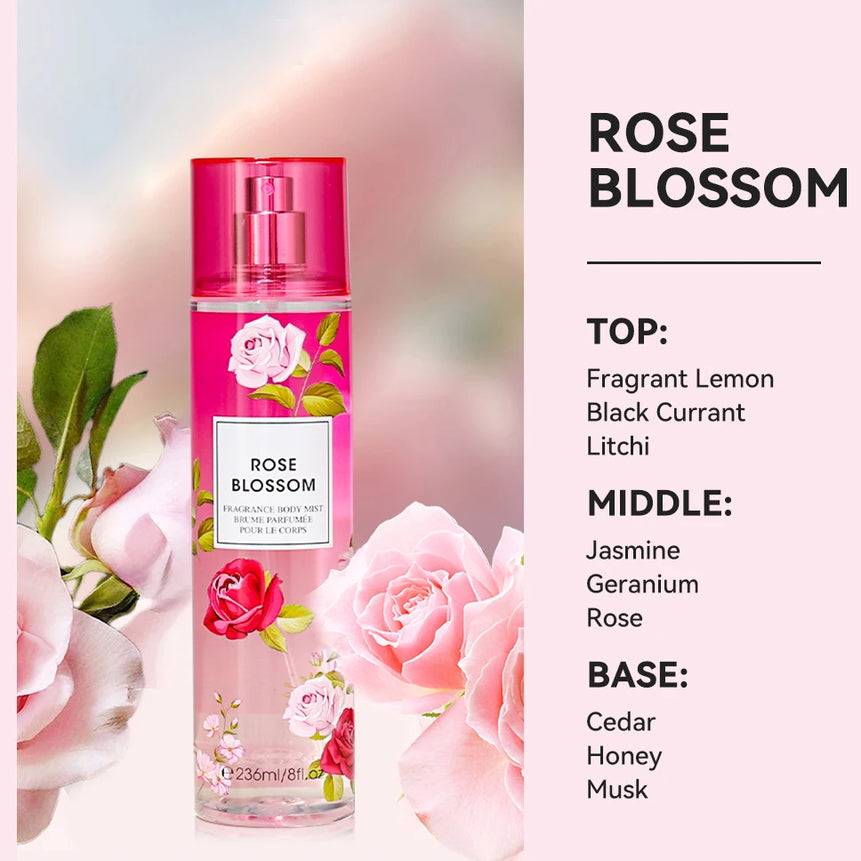 8 Fl.oz/236ml Hair & Body Mist for Women, Floral Fragrance Mist, Fresh Body Spray, Long-Lasting Perfume, Perfect for Daily Use