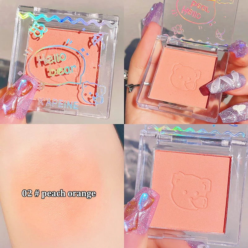 Monochrome Blush Palette Rose Hawthorn Cheek Tint Blusher Powder Natural Face Makeup Matte Peach Rouge Contour Shadow Palette