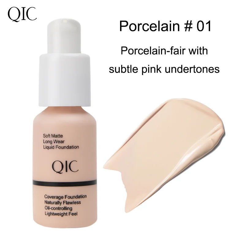 30ml Liquid Foundation | Concealer, Naturally Flawless, Matte, Oil-Control, Waterproof, Long-Lasting Makeup