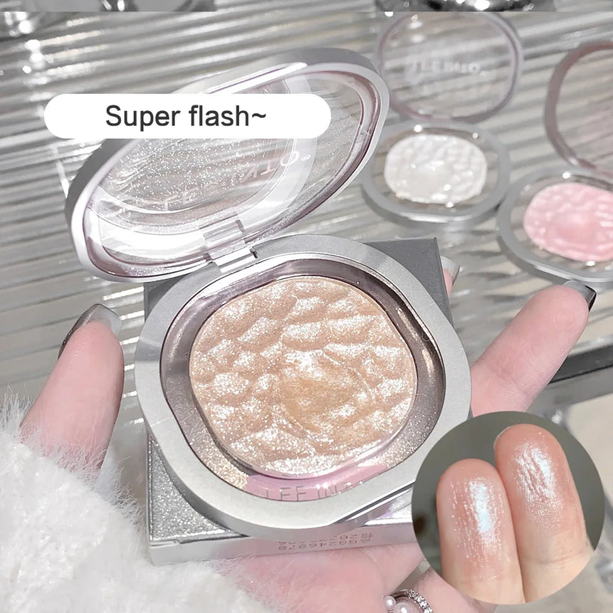 Highlighting Powder Pearlescent Fine Mashed Soft Texture LEEINTO Non-flying Powder Brightening Long-lasting Highlighter Palette