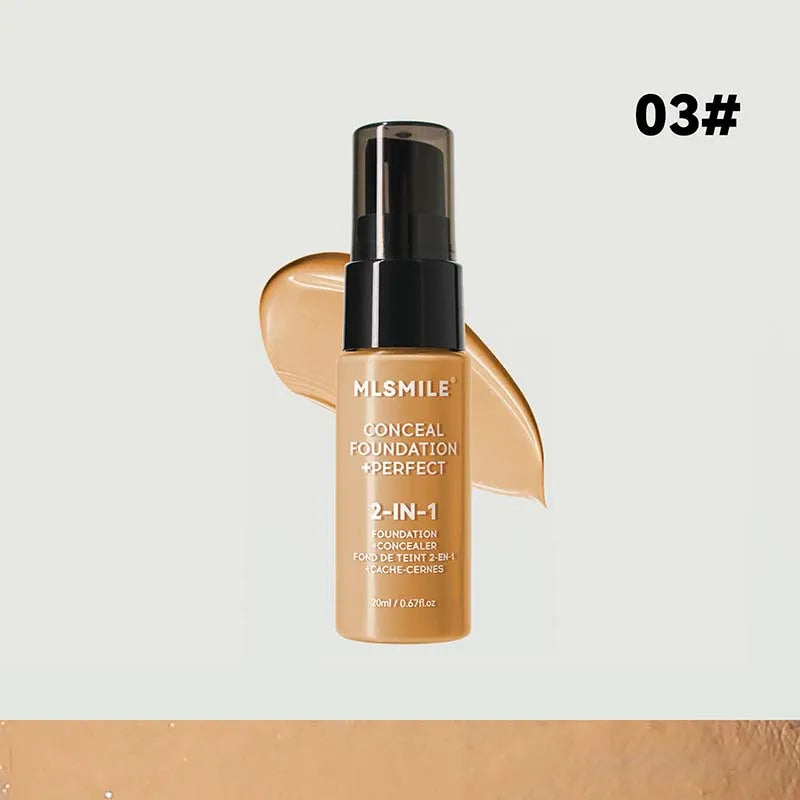 Full Coverage Face Foundation Cream | Oil-Control, Matte, Waterproof, Long-Lasting Base Makeup for Professional Finish