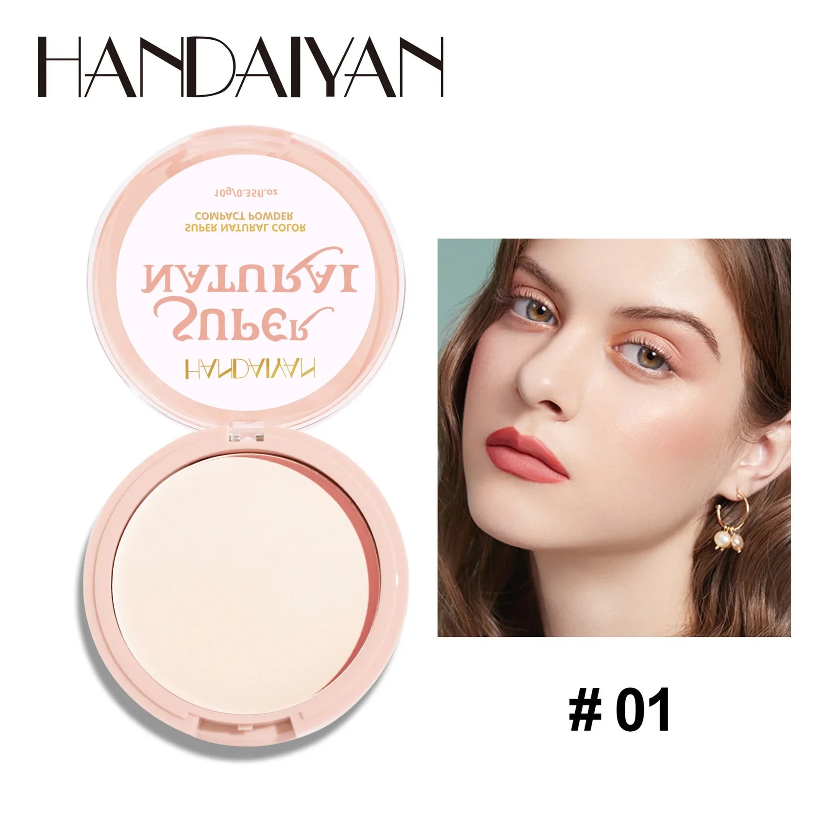 8 Color Matte Face Pressed Powder Oil Control Natural Setting Powder Foundation Full Coverage Waterproof Lasting Makeup