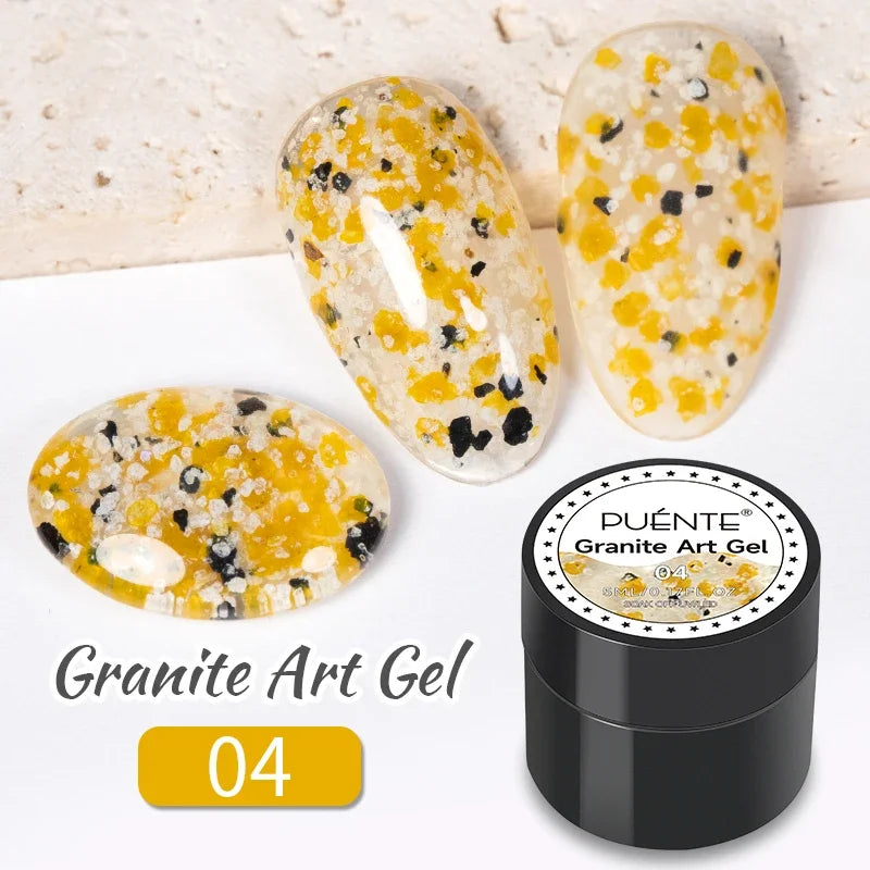PUENTE Sparkle Platinum Gel Nail Polish 5ML Shiny Gold Silver Glitter Painting Gel Drawing Semi Permanent Varnish For Manicure
