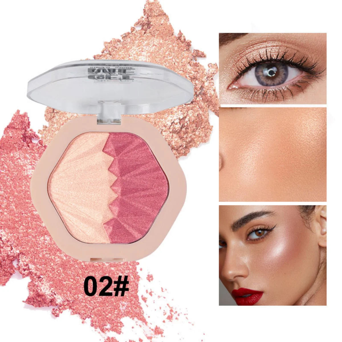 fine shimmer soft mist tipsy blush single color natural fine shimmer eye shadow blush one plate for multiple uses