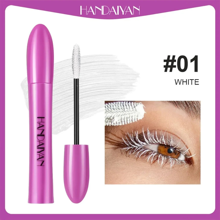 10 Color Waterproof Volumizing Mascara Smudge-Proof Curling Long-Lasting Sapphire Blue Pink Mascara for Bold Eye Look Cosmetics