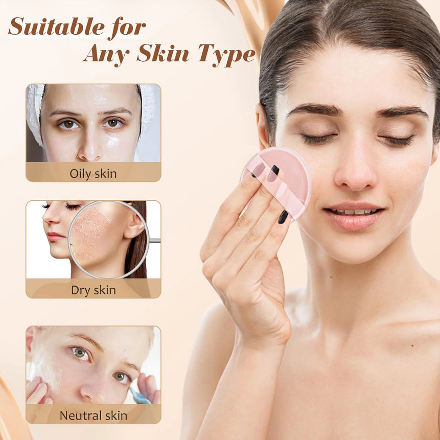 1Pcs Jelly Soft Silicone Gel Powder Puff Sponge for Cosmetic Face Foundation Bb Cream No Powder Eating Powder Makeup Tool