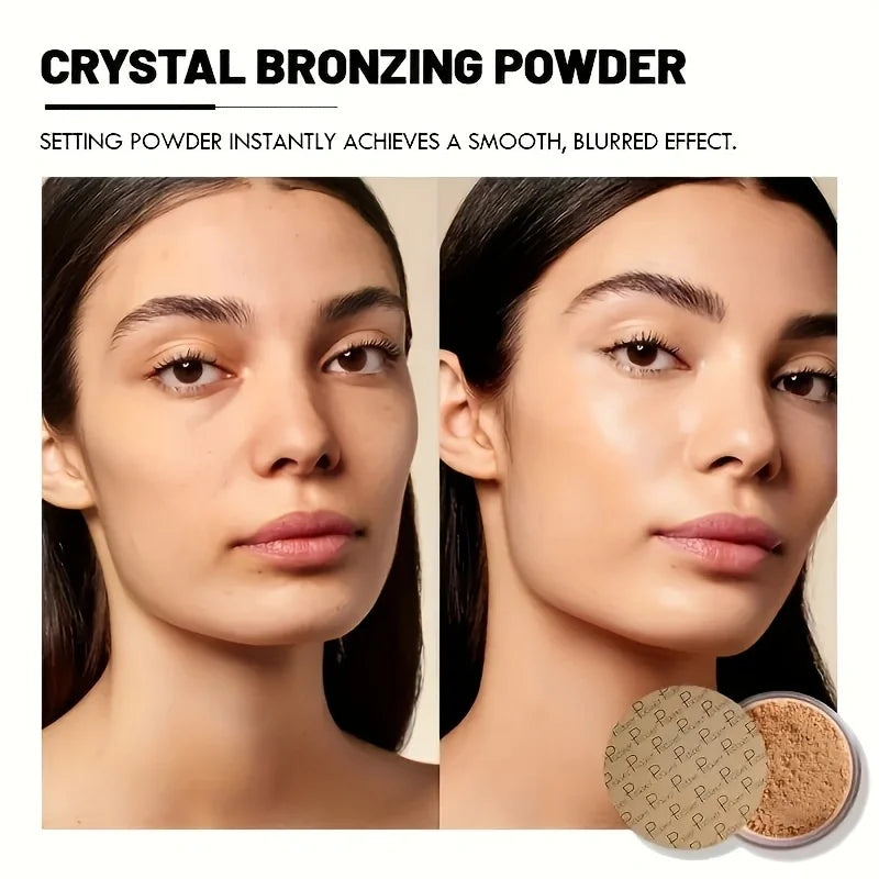 8 Color Long-Lasting Oil Control Matte Loose Face Powder - Invisible, -Matte Finishing Powder For Foundation Makeup