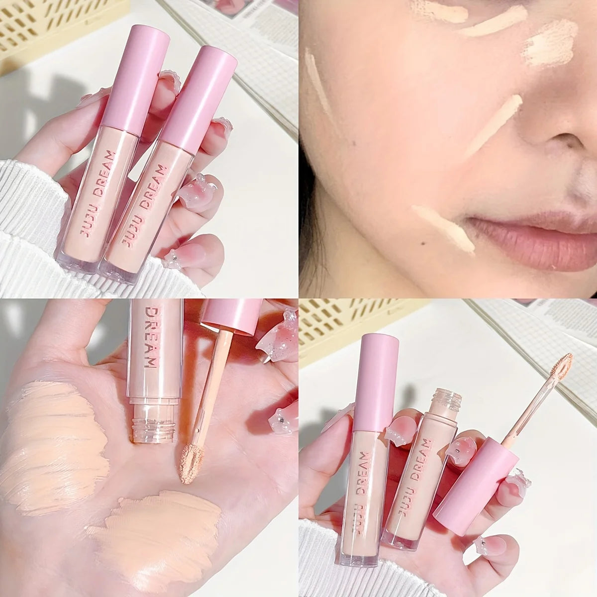 Flawless Concealer: Waterproof, Brightening, Suitable for All Skin Types - Perfect for Christmas and Valentine's Day Gifts