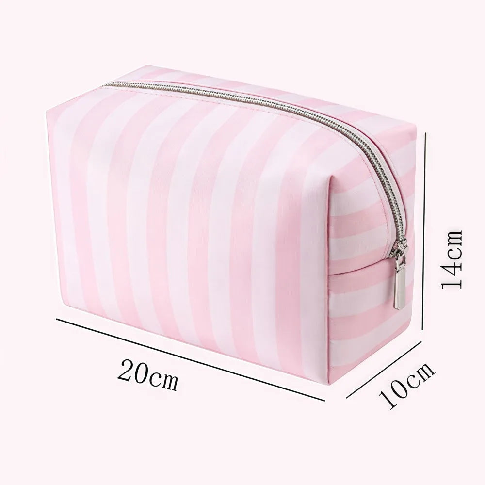 Large Capacity Handheld Makeup Bag Portable Oxford Cloth Cosmetic Storage Bag Travel Design Minimalist Style Wash Bags