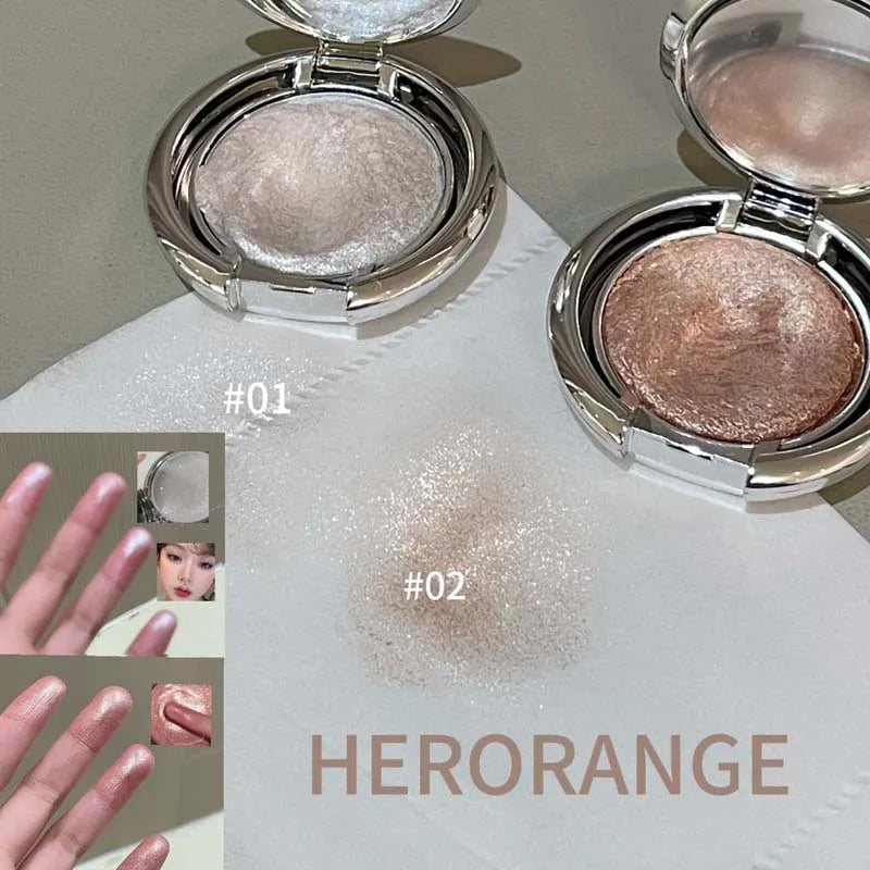 HERORANGE Highlight Cream Flashing Pearlescent Three-Dimensional Brightening Highlight Mashed Potato Texture Highlight Cream