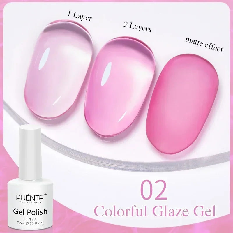 PUENTE 7.5ML Vibrant Blue Cat Eye Gel Nail Polish High Glossy Long-Lasting Soak Off UV Semi-Permanent Nail Art Varnish Manicure