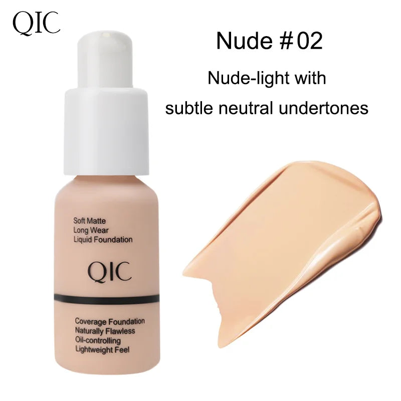 30ml Liquid Foundation | Concealer, Naturally Flawless, Matte, Oil-Control, Waterproof, Long-Lasting Makeup