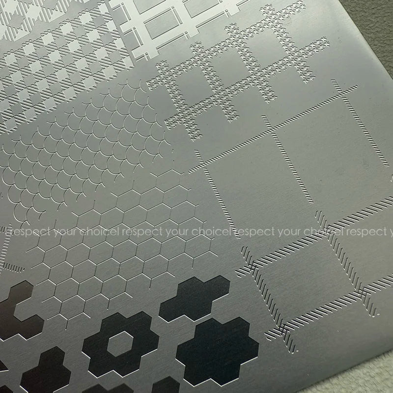XMQ NAIL ART STAMPING PLATES CHECK TEMPLATES FLOWERS IMAGEPLATE
