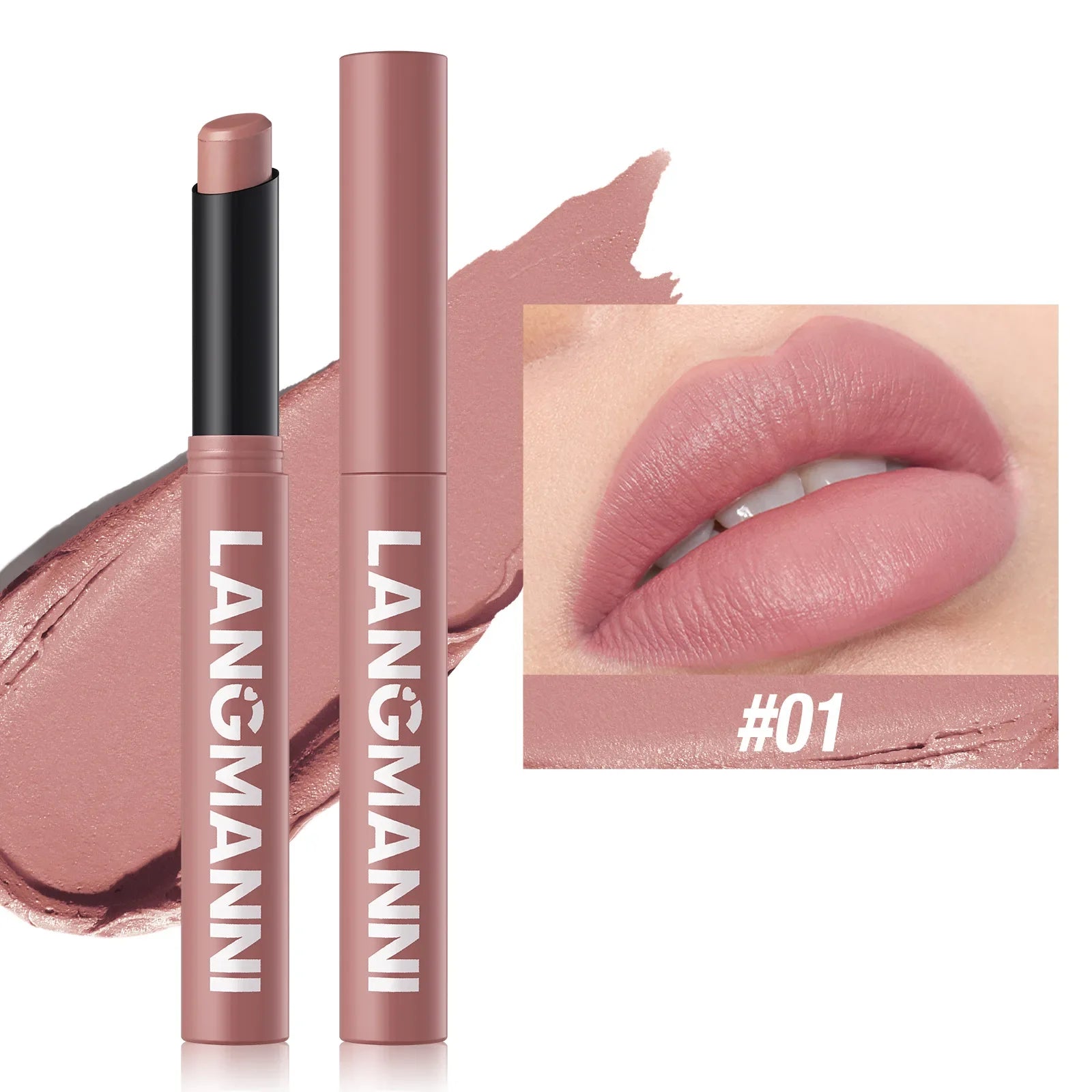 12 Color Matte Lipstick Non-Stick Cup Long-Lasting Velvet Finish Lipstick Pen  Smooth Matte Lip Color Waterproof Non-Fading