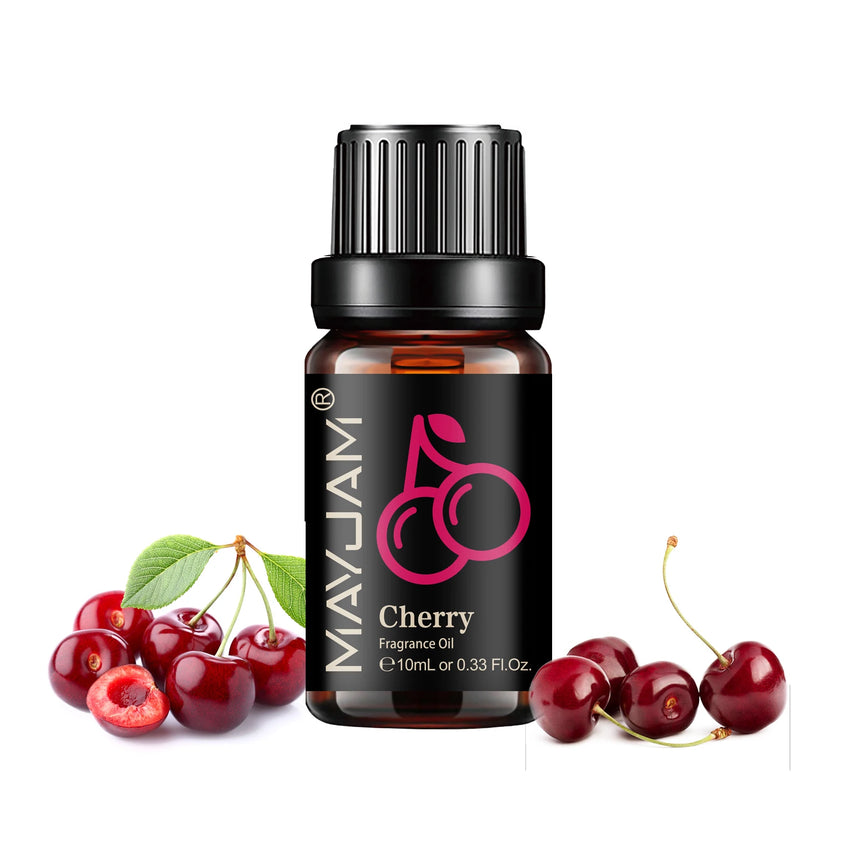 MAYJAM Fruit Essential Oil 10ml Cherry Banana Papaya Grape Litchi Guava Kiwifruit Pear Fig Fragrance Oil for Diffuser Candle