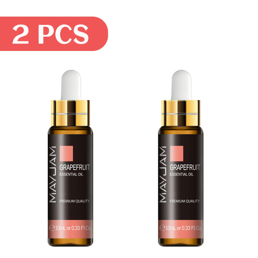 MAYJAM 2pcs Pure Essential Oils with Dropper Sweet Orange Lavender Jasmine Eucalyptus Vanilla Sandalwood Cajeput Vetiver Sage