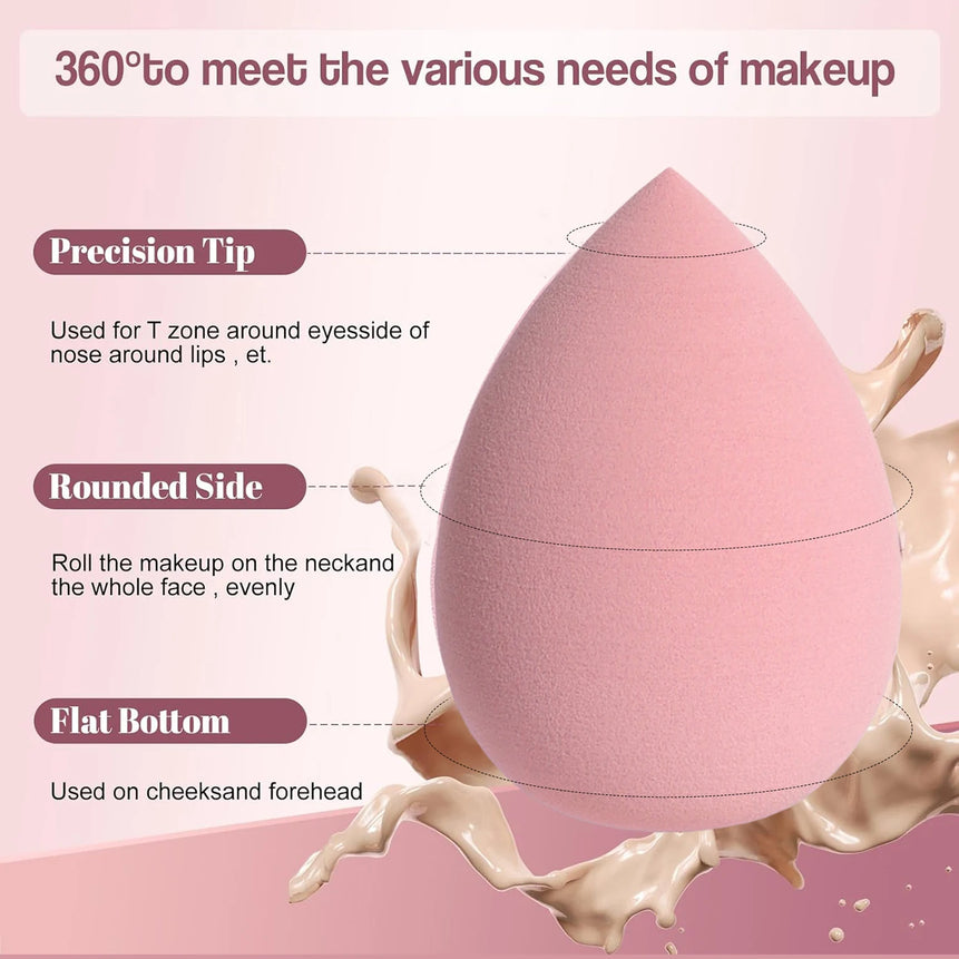 4/8 Foundation Blender; Cosmetics Sponge; Smooth Foundation; Concealing Beauty Sponge; Makeup Blender;
