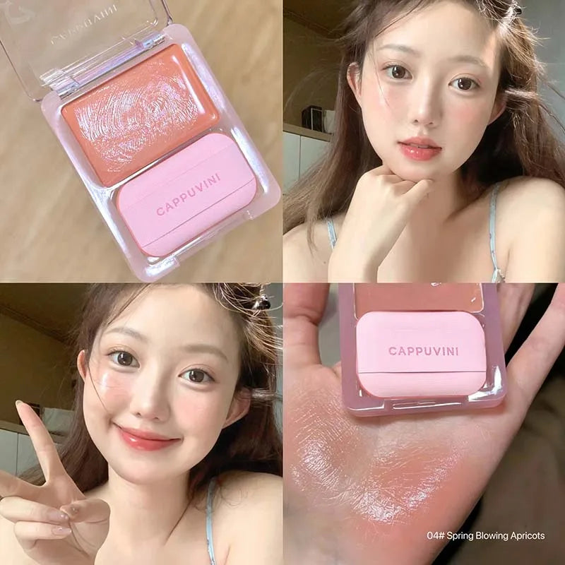 Yuanqi Blush Cream Is A Moisturizing And Evenly Pigmented Blush With Natural Light Swelling Color And Girlish Pink Blush