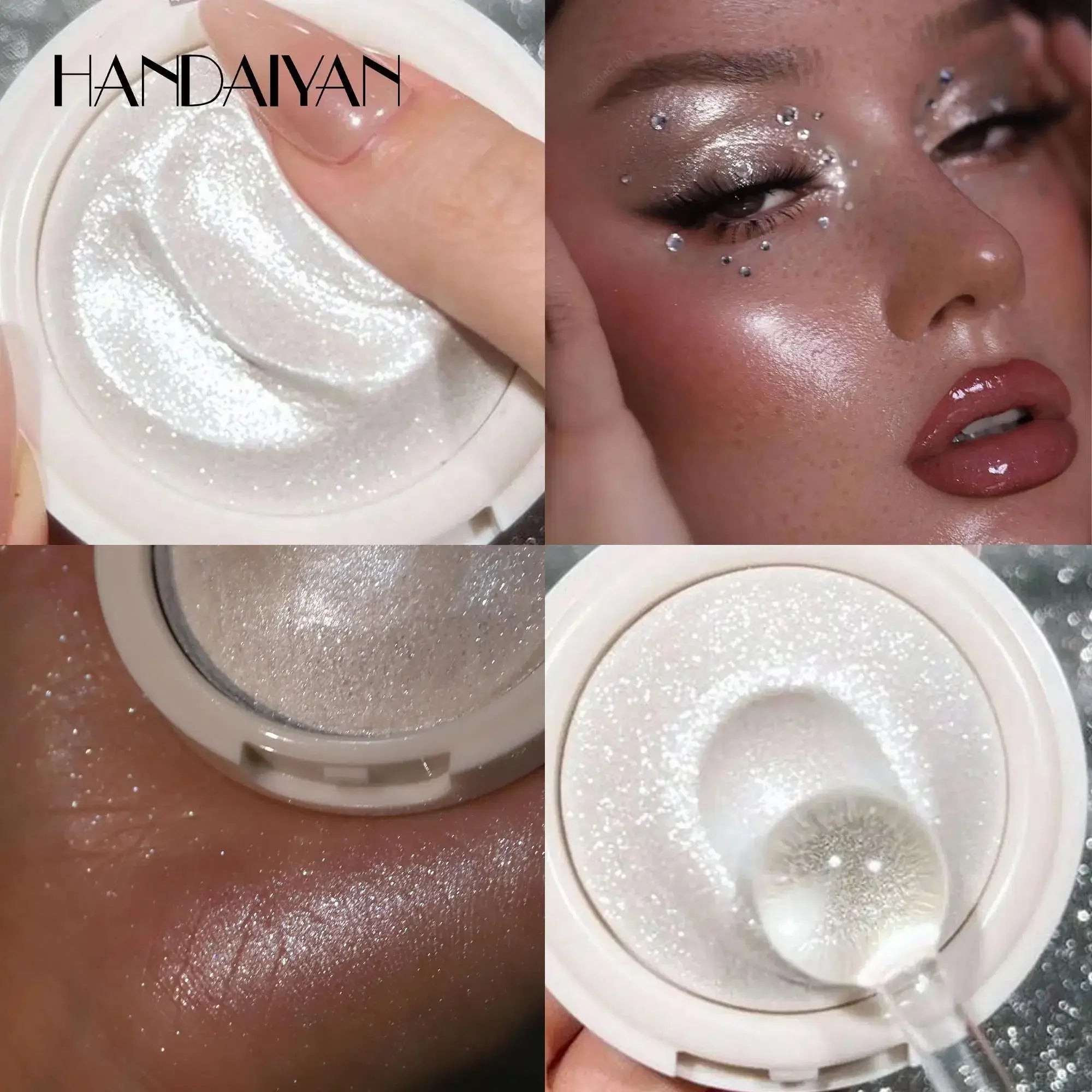 Single Color Highlighter Long Lasting Shimmer Radiance Sparkling Contour Brighten Chromatic Makeup Creamy Finish