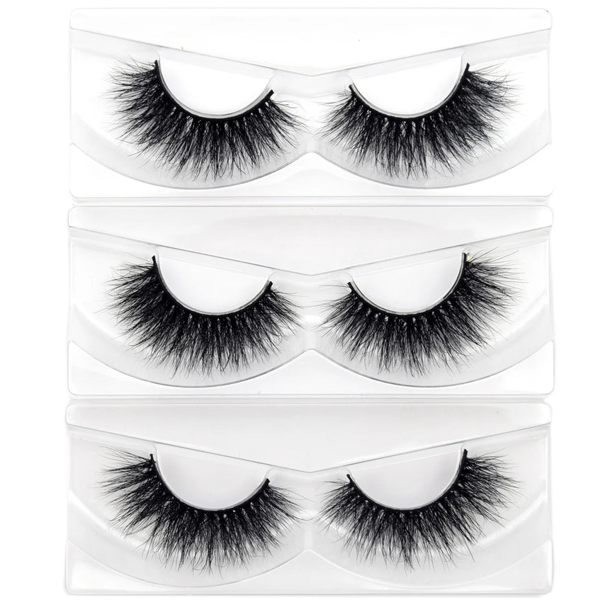 Visofree Eyelashes 3D Mink Lashes Soft Natural Handmade Cruelty Free Mink Eyelashes Lightweight  Full Strip Cilios Posticos D23