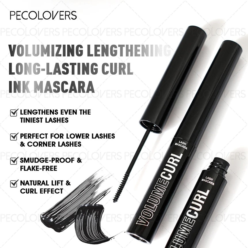 3pcs High Quality Volumizing Mascara, Curling Eyelash Serum,Mascara Gel,Daily & Special Occasion Use