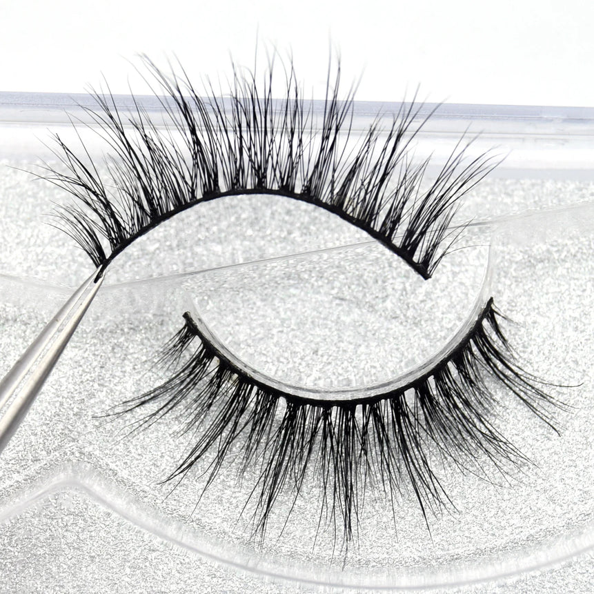Visofree Eyelashes 3D Mink Lashes Soft Natural Handmade Cruelty Free Mink Eyelashes Lightweight  Full Strip Cilios Posticos D23