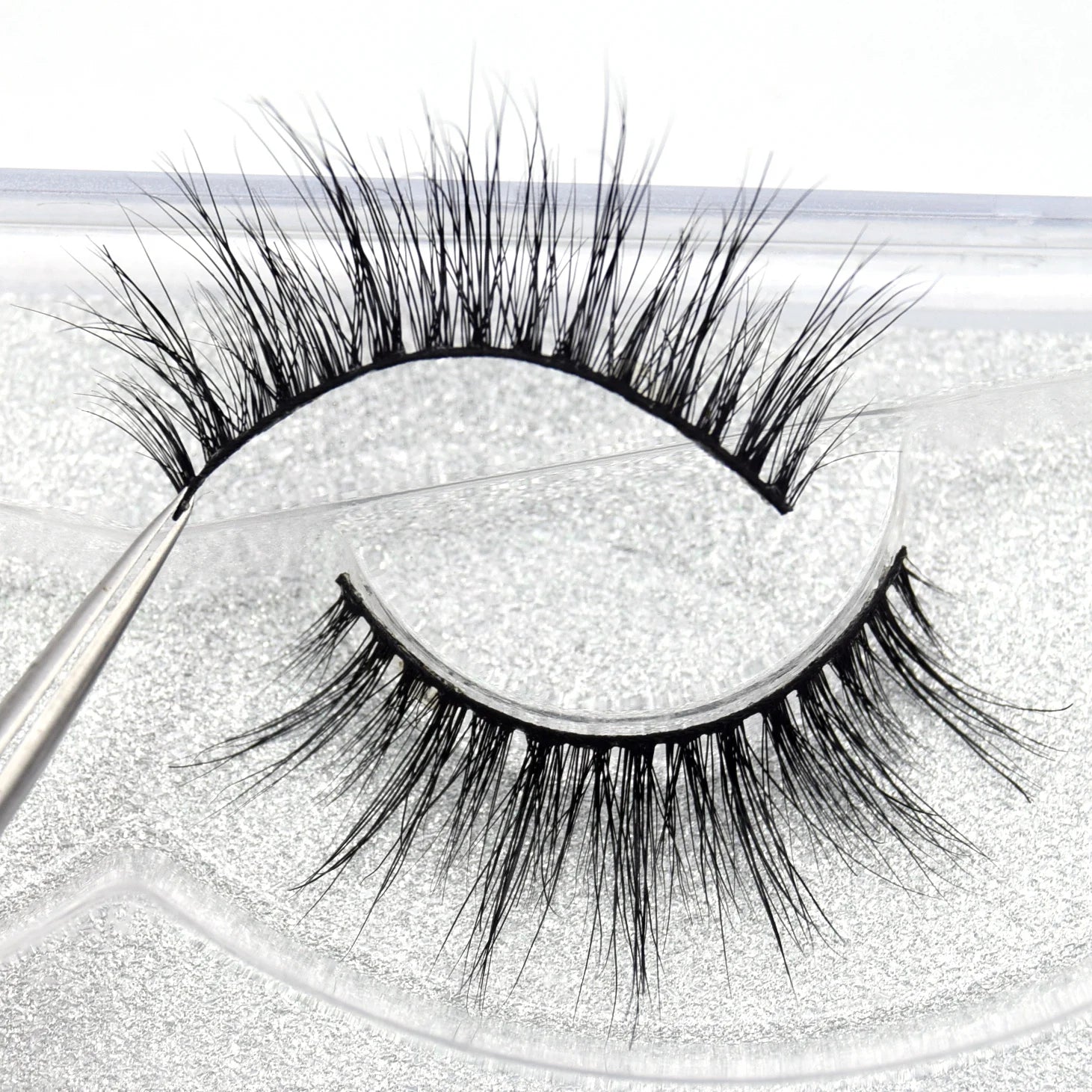 Visofree Eyelashes 3D Mink Lashes Soft Natural Handmade Cruelty Free Mink Eyelashes Lightweight  Full Strip Cilios Posticos D23