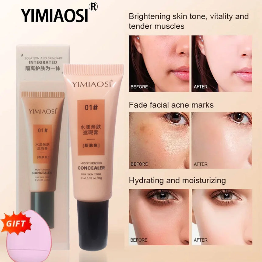 Multi-Purpose Glow Foundation Cream, Lightweight, Waterproof, Long-Lasting, Skin Types