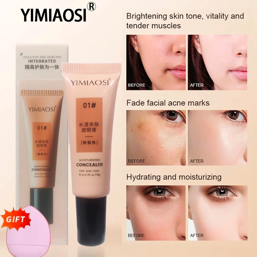 Multi-Purpose Glow Foundation Cream, Lightweight, Waterproof, Long-Lasting, Skin Types