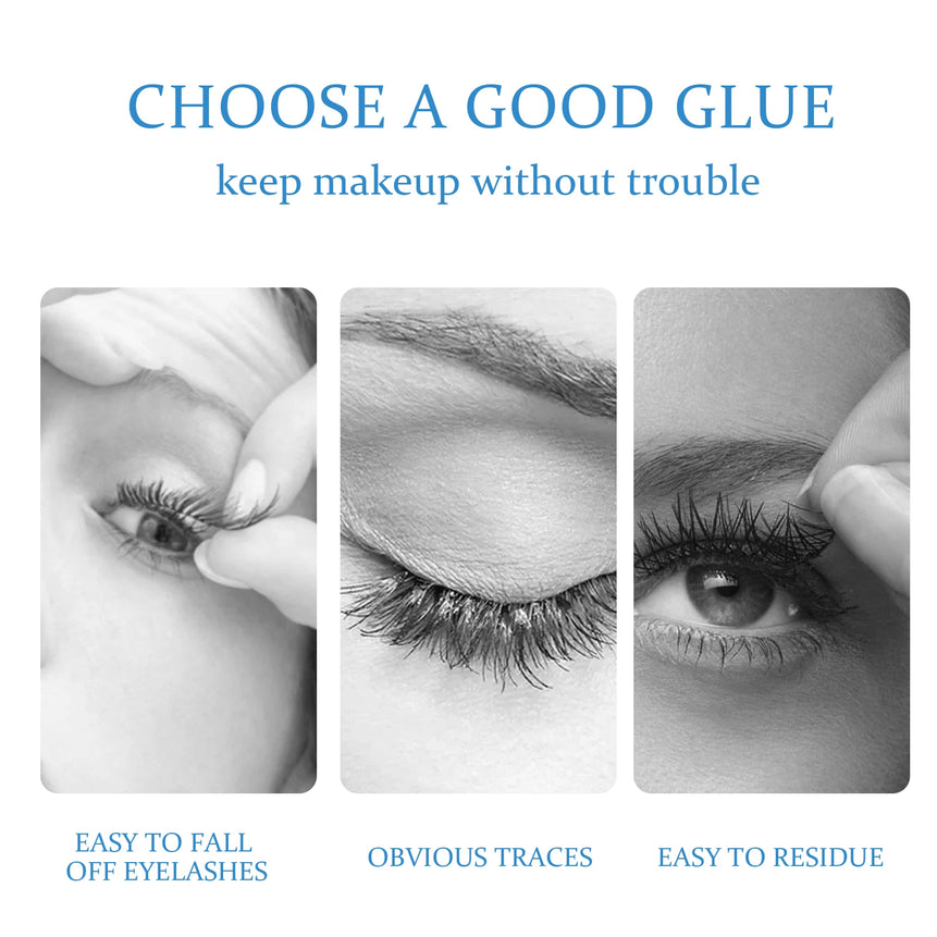 EELHOE Eyelash Extension Glue Fast Drying Strong Waterproof Lasting Eyelash Primer No Irritation Lash Lift False Eyelashes Tool