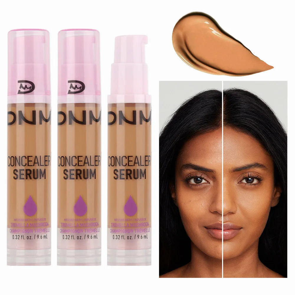8Colors Liquid Concealer High Covering Moisturizing Oil Control Foundation Invisible Pores Dark Circles Freckle Face Makeup