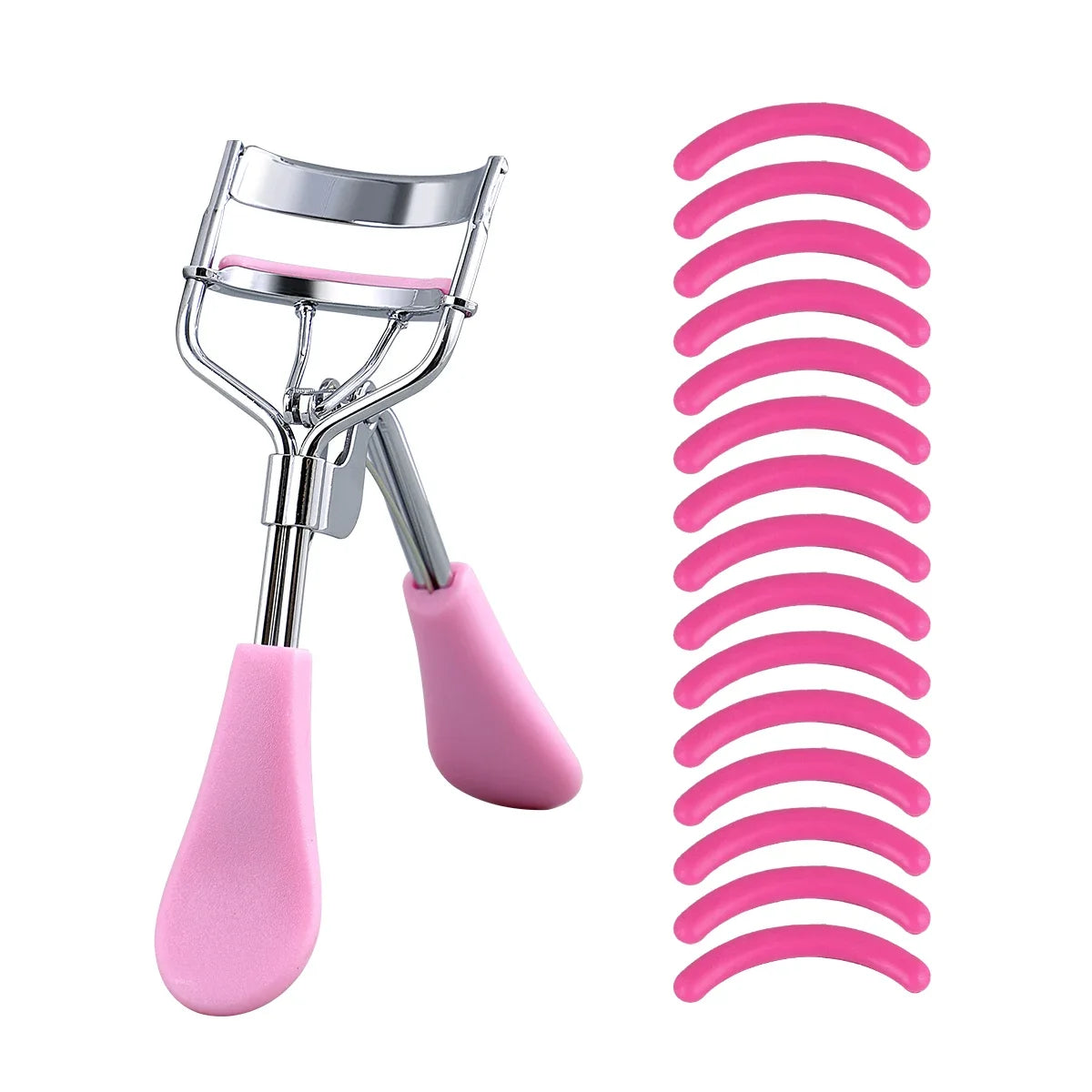 with 15 Silicone Pads and Stainless Steel Eyelash Curler Portable Eyelash Curler, Used for Eyelash Extension and Curling Tools