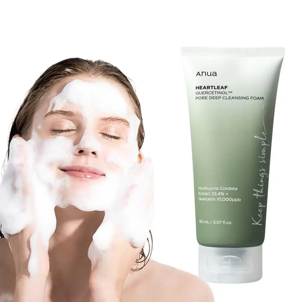 Anua Cleanser Heartleaf Oil Facial Cleanser Korean Original Form Moisturizing Soothing Skin Care Heartleaf Oil Control Cleanser