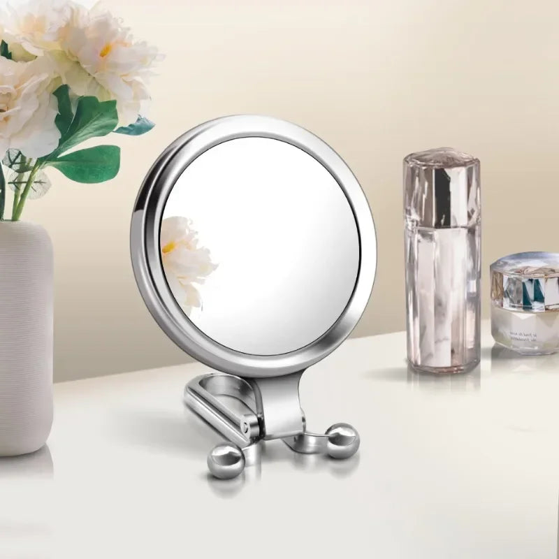 2/5/10X Bright Magnifying Makeup Mirrors Handheld Vanity Mirror Folding Hand Mirror Pocket Mirror Compact Mirrors Make Up Tools