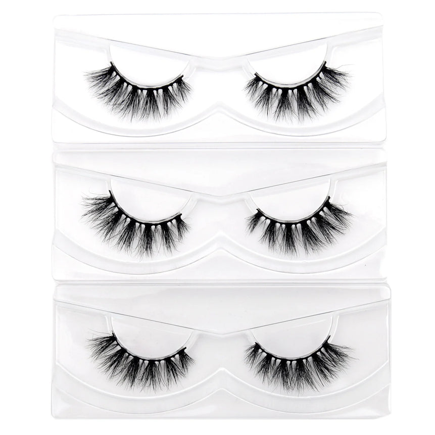Visofree Eyelashes 3D Mink Lashes Soft Natural Handmade Cruelty Free Mink Eyelashes Lightweight  Full Strip Cilios Posticos D23