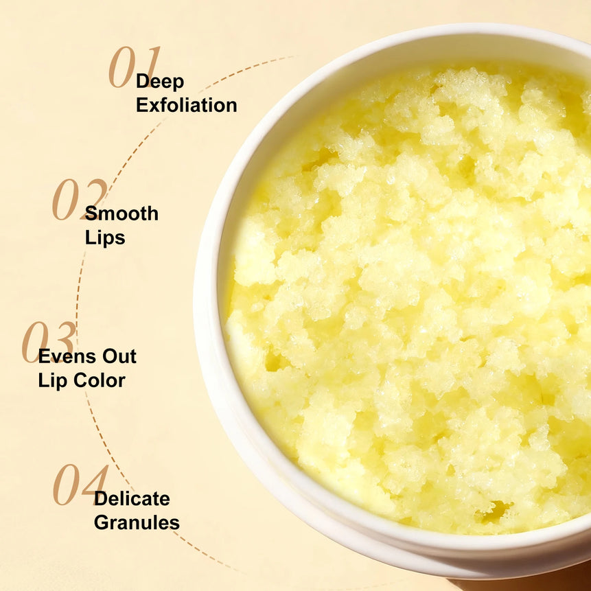 Grass Fed Natural Lip Scrub Beef Tallow Lip Mask, with Manuka Honey – Christmas Stocking Stuffers, Hydrating Moisture