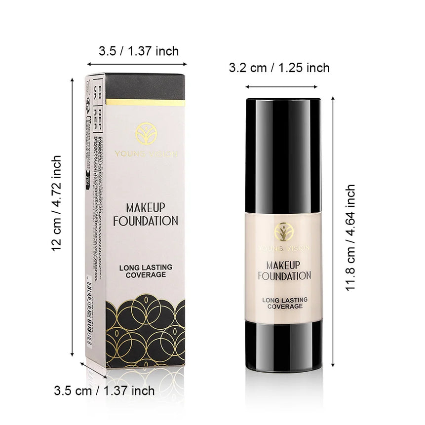 MLSMILE 6 color Powder Foundation long-Lasting Waterproof, Moisturing Sweat resistant and easy to open Oil-control concealer