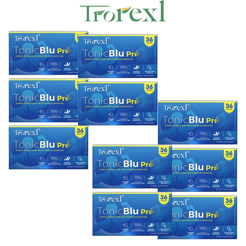 Natural Oyster & Ginseng Blue Pills Male Enhancing Supplement Support Energy & Stamina 36-360 Tablets