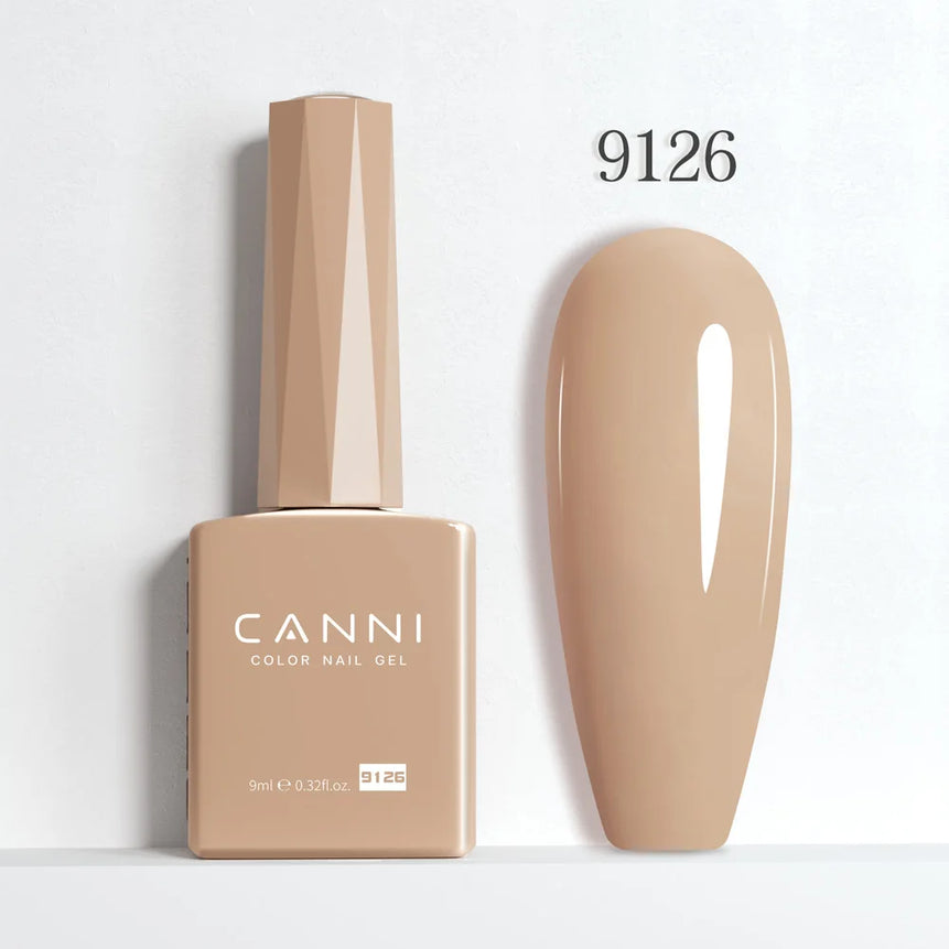 9ml CANNI HEMA/TPO FREE Nude Pink Color Nail Gel Polish Full Coverage Semi Permanent Long Wear Top Coat Venalisa Gel Varnish