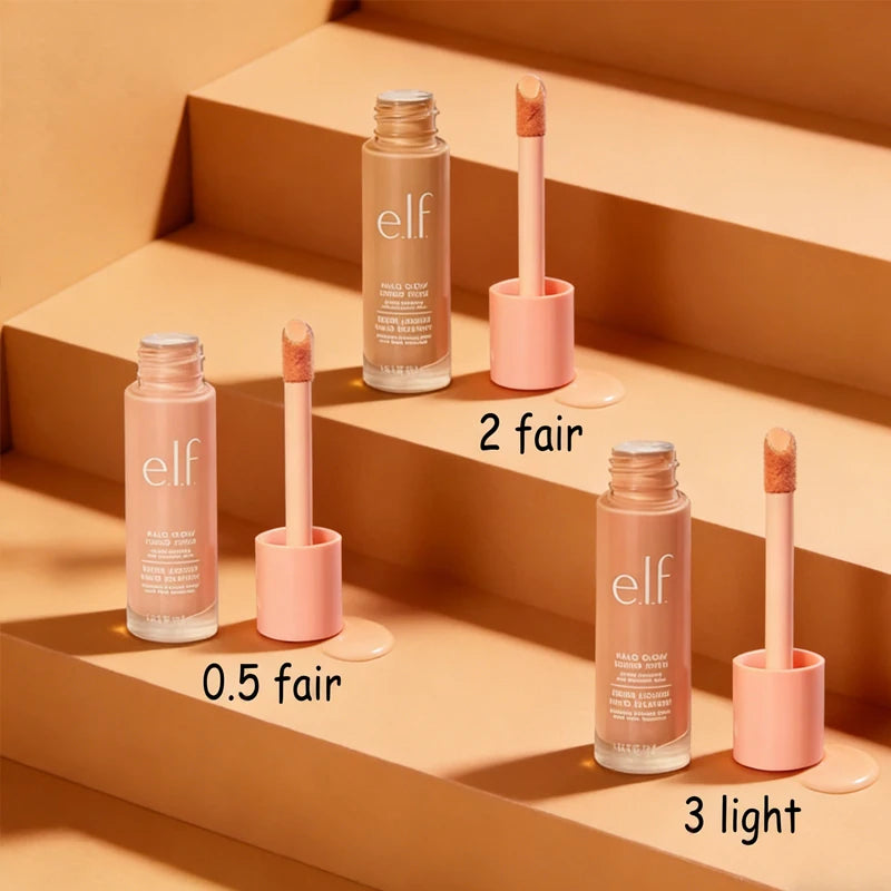 Elf Cosmetics Makeup Set Setting Spray New Shade Foundation Lip Glaze Fine Glitter Lip Oil Enlarged Version of Pre-makeup Gel