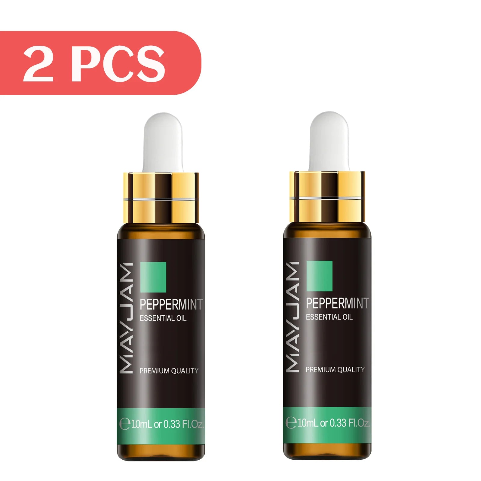 MAYJAM 2pcs Pure Essential Oils with Dropper Sweet Orange Lavender Jasmine Eucalyptus Vanilla Sandalwood Cajeput Vetiver Sage
